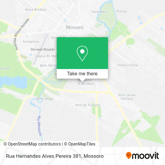Rua Hernandes Alves Pereira 381 map