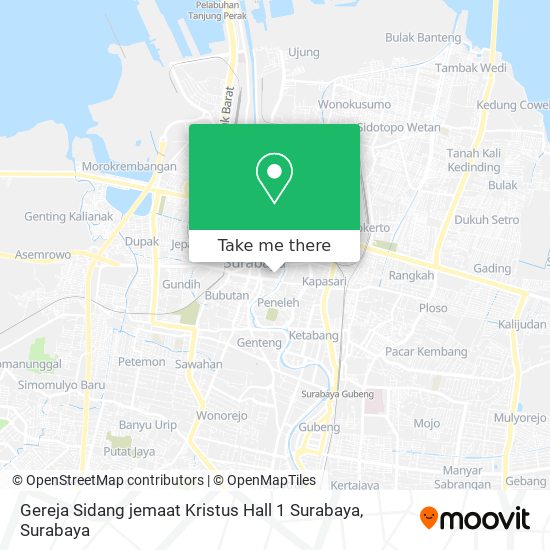 Gereja Sidang jemaat Kristus Hall 1 Surabaya map