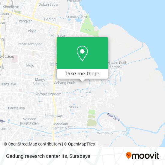 Gedung research center its map