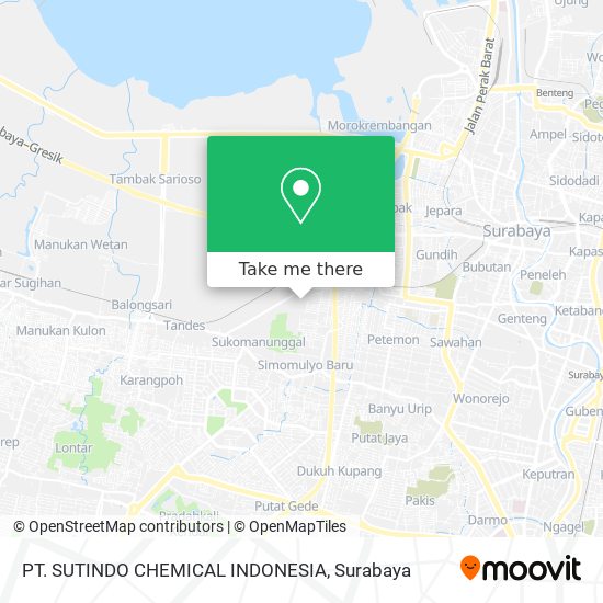 PT. SUTINDO CHEMICAL INDONESIA map