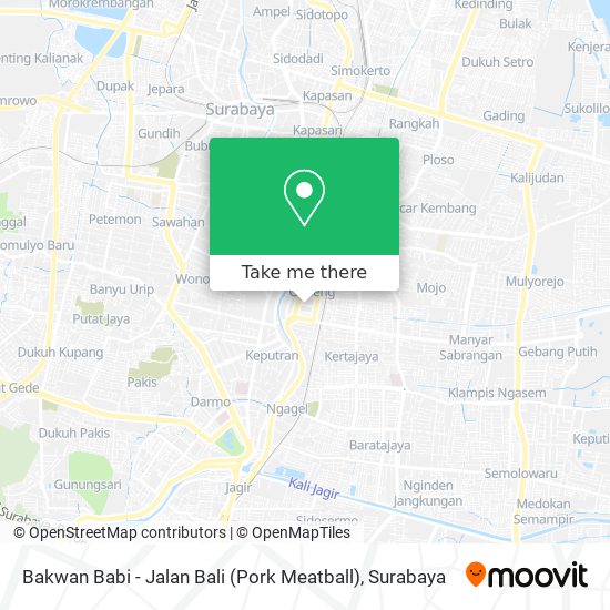 Bakwan Babi - Jalan Bali (Pork Meatball) map