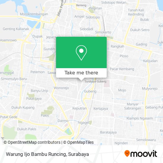 Warung Ijo Bambu Runcing map