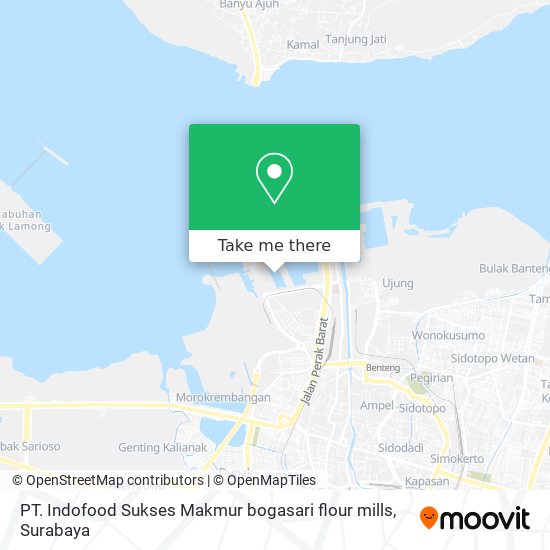 PT. Indofood Sukses Makmur bogasari flour mills map