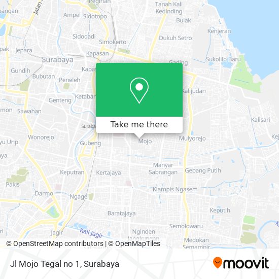 Jl Mojo Tegal no 1 map