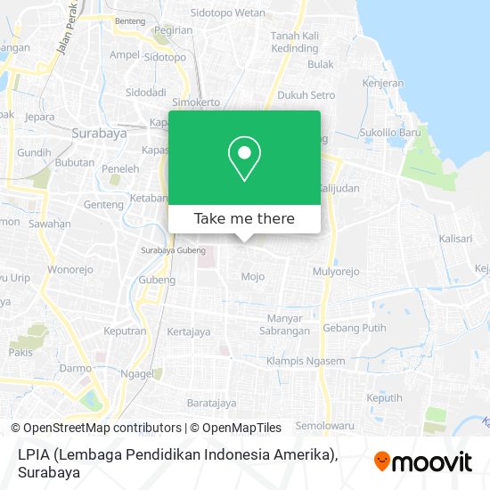LPIA (Lembaga Pendidikan Indonesia Amerika) map
