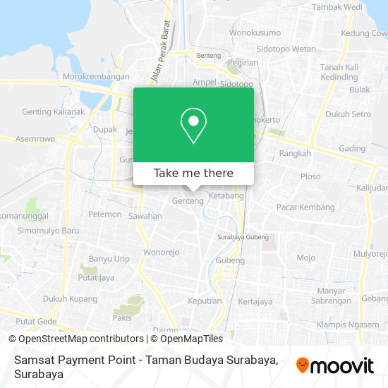 Samsat Payment Point - Taman Budaya Surabaya map
