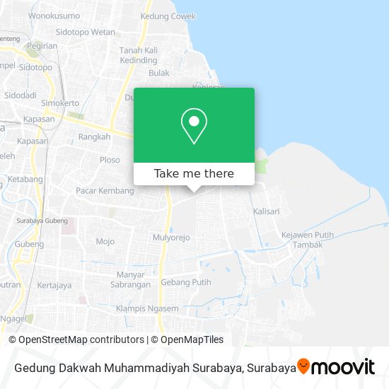 Gedung Dakwah Muhammadiyah Surabaya map