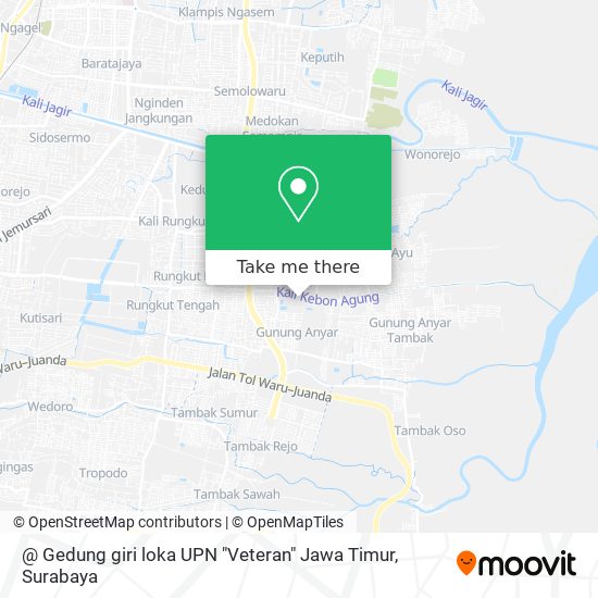 @ Gedung giri loka UPN "Veteran" Jawa Timur map