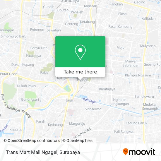 Trans Mart Mall Ngagel map