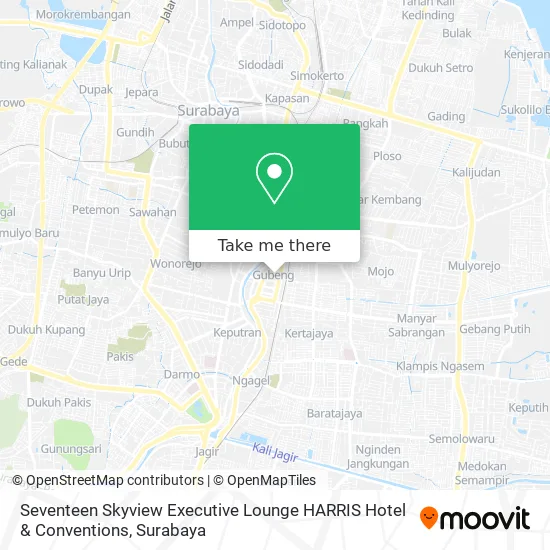 Seventeen Skyview Executive Lounge HARRIS Hotel & Conventions map