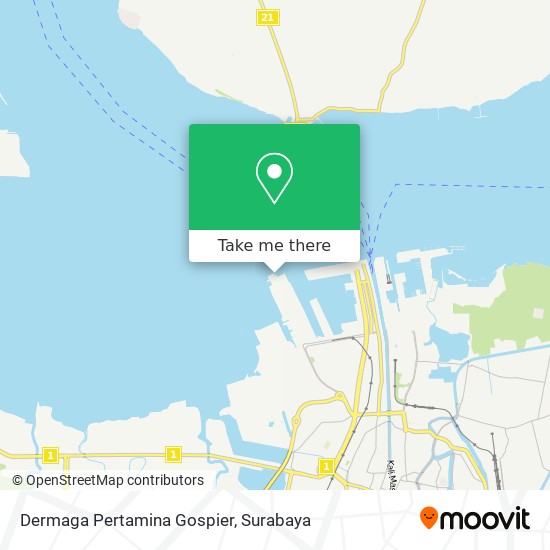 Dermaga Pertamina Gospier map
