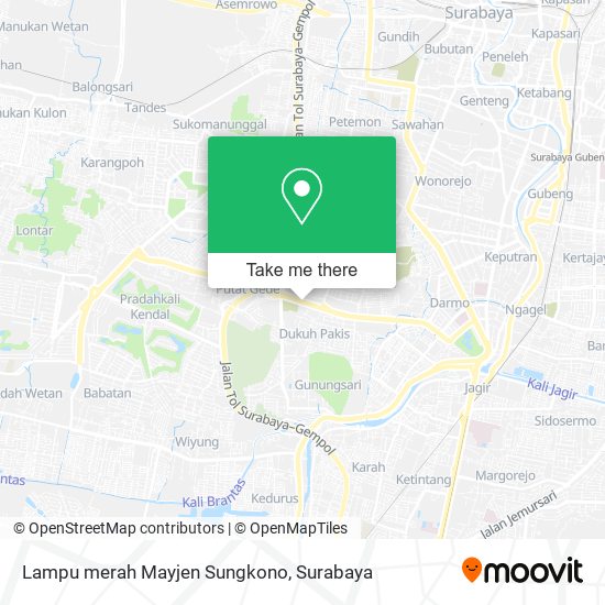 Lampu merah Mayjen Sungkono map