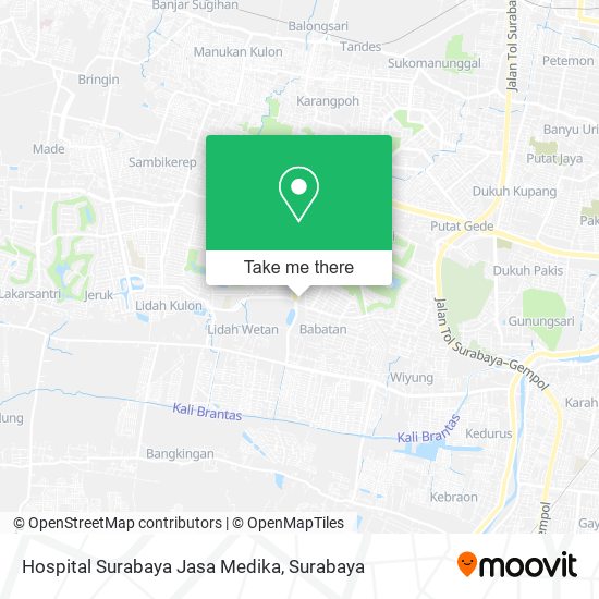 Hospital Surabaya Jasa Medika map