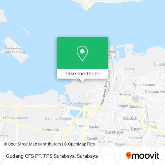 Gudang CFS PT. TPS Surabaya map