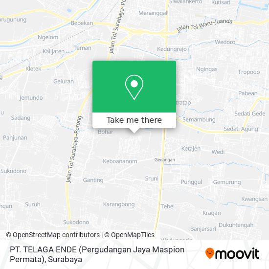 PT. TELAGA ENDE (Pergudangan Jaya Maspion Permata) map