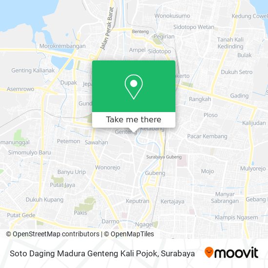 Soto Daging Madura Genteng Kali Pojok map