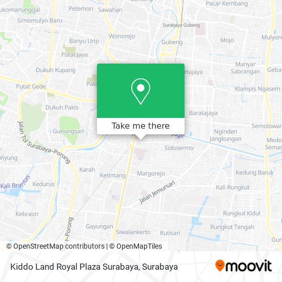 Kiddo Land Royal Plaza Surabaya map