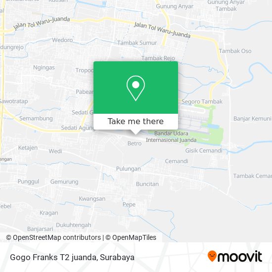 Gogo Franks T2 juanda map