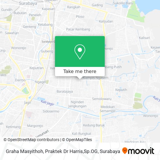 Graha Masyithoh, Praktek Dr Harris,Sp.OG map