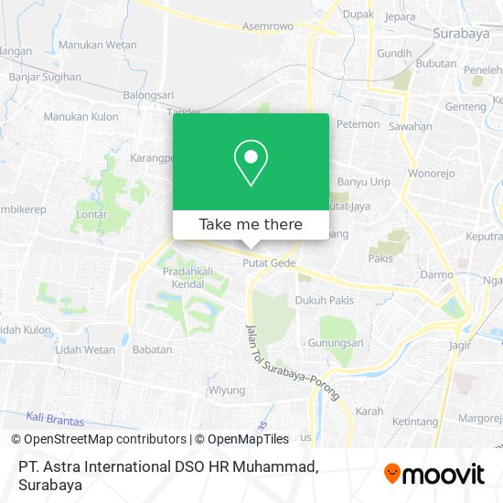 PT. Astra International DSO HR Muhammad map