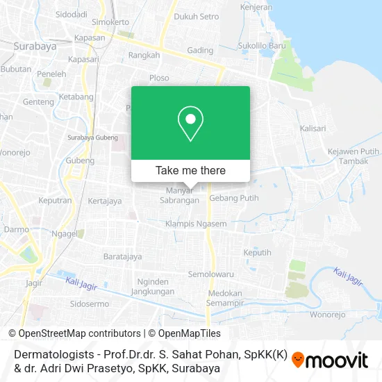 Dermatologists - Prof.Dr.dr. S. Sahat Pohan, SpKK(K) & dr. Adri Dwi Prasetyo, SpKK map