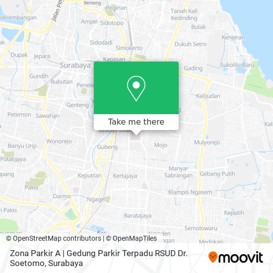 Zona Parkir A | Gedung Parkir Terpadu RSUD Dr. Soetomo map