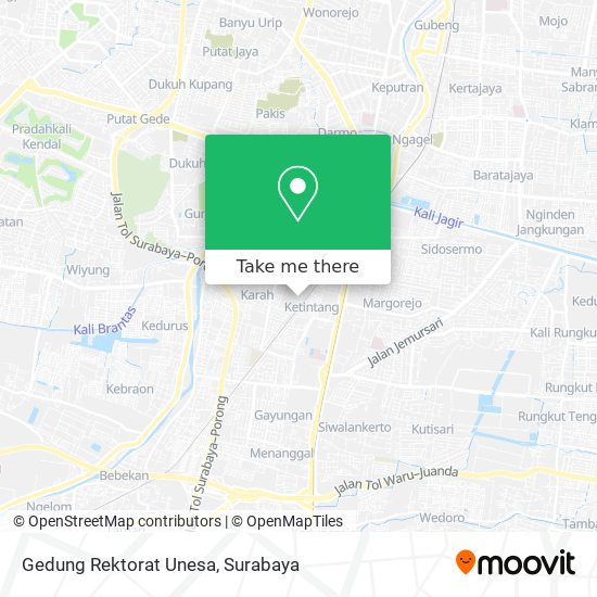 Gedung Rektorat Unesa map