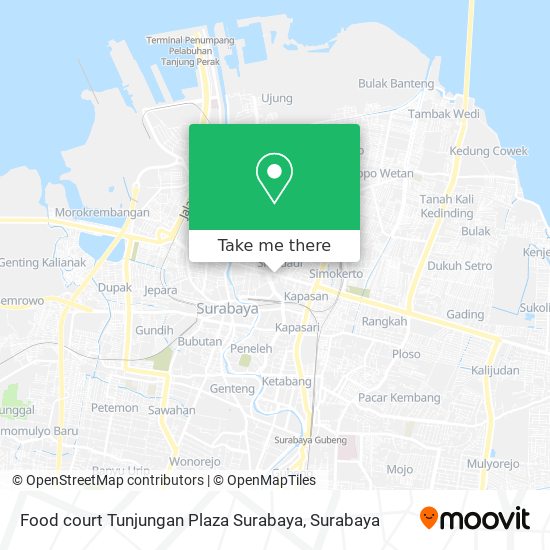 Food court Tunjungan Plaza Surabaya map