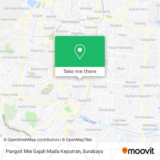 Pangsit Mie Gajah Mada Keputran map