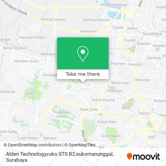 Alden Technology,ruko STS B2,sukomanunggal map