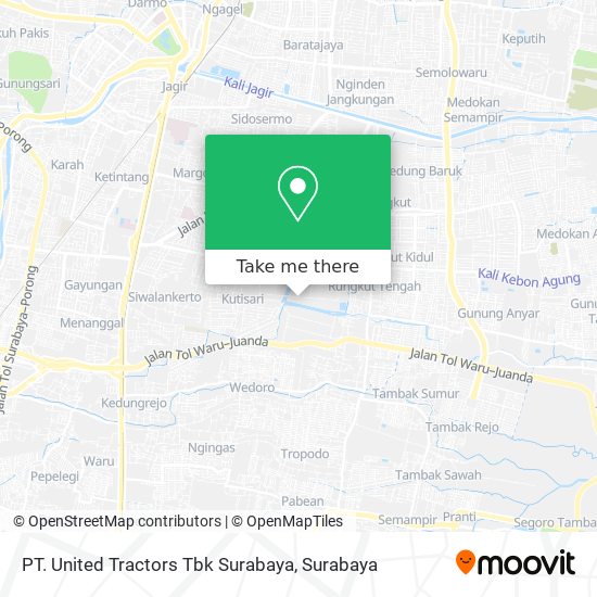 PT. United Tractors Tbk Surabaya map