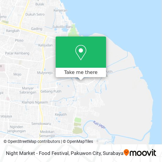 Night Market - Food Festival, Pakuwon City map