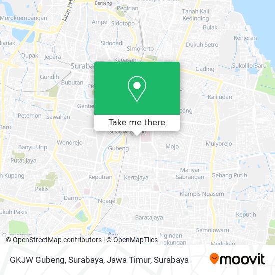 GKJW Gubeng, Surabaya, Jawa Timur map