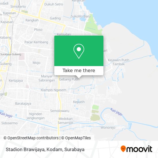 Stadion Brawijaya, Kodam map