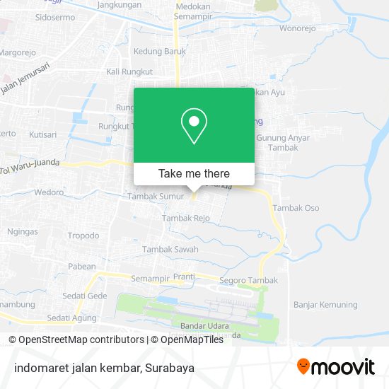 indomaret jalan kembar map