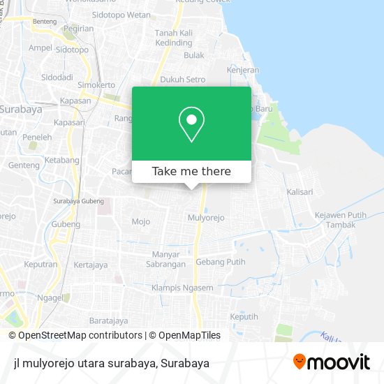 jl mulyorejo utara surabaya map