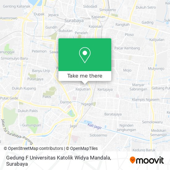 Gedung F Universitas Katolik Widya Mandala map