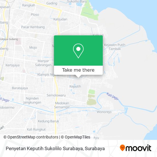 Penyetan Keputih Sukolilo Surabaya map