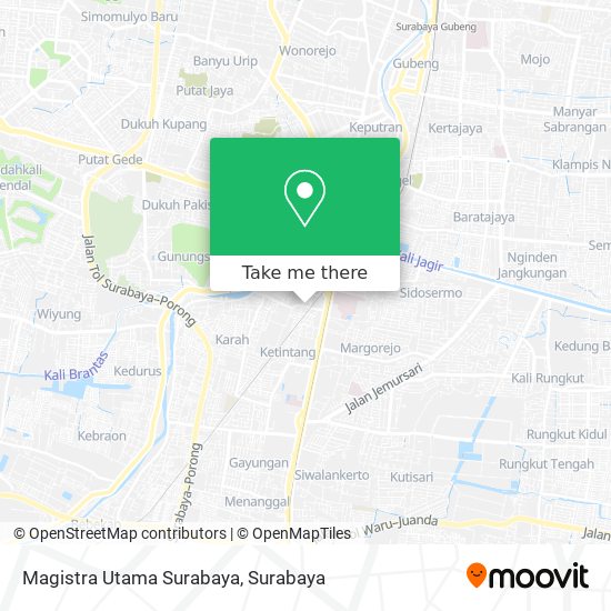 Magistra Utama Surabaya map