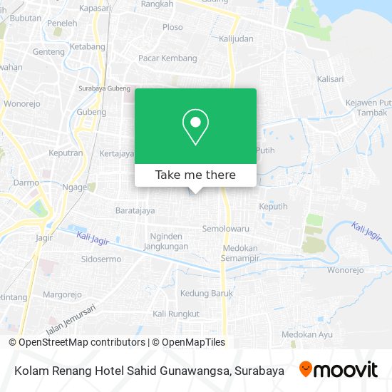 Kolam Renang Hotel Sahid Gunawangsa map