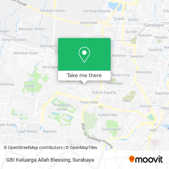 GBI Keluarga Allah Blessing map