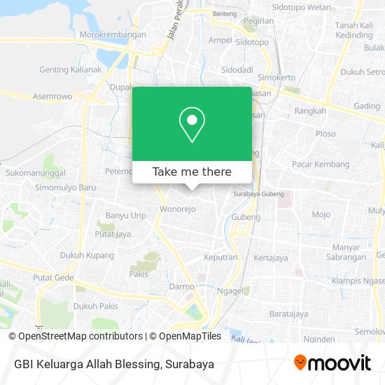 GBI Keluarga Allah Blessing map