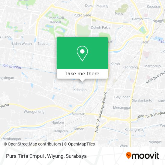 Pura Tirta Empul , Wiyung map