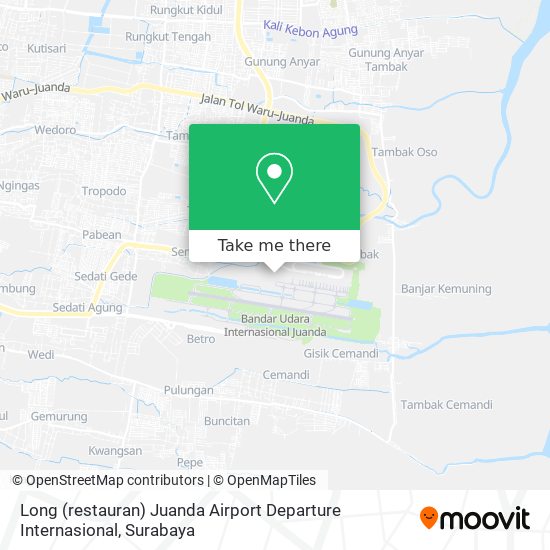 Long (restauran) Juanda Airport Departure Internasional map