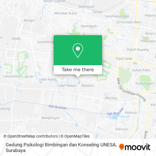 Gedung Psikologi Bimbingan dan Konseling UNESA map