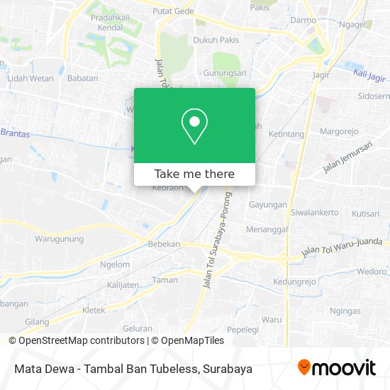 Mata Dewa - Tambal Ban Tubeless map