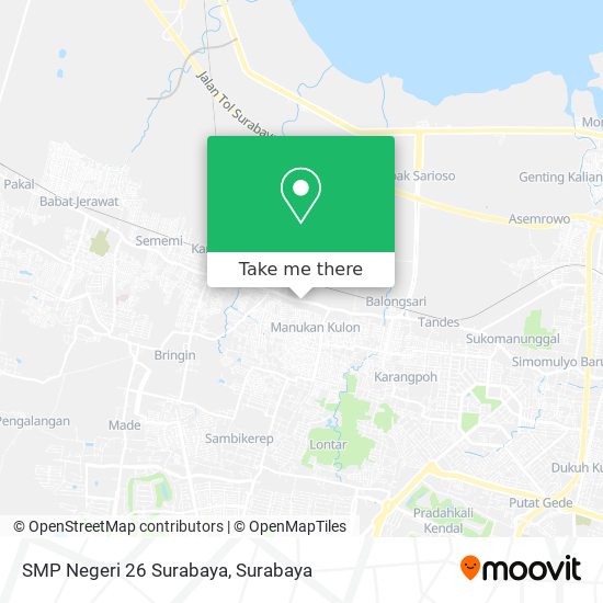 SMP Negeri 26 Surabaya map