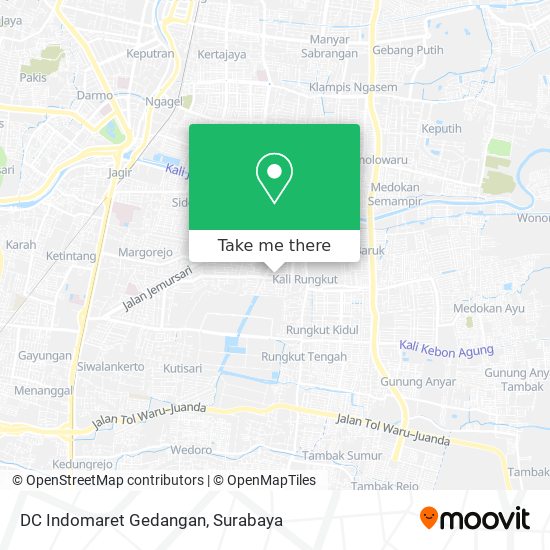 DC Indomaret Gedangan map