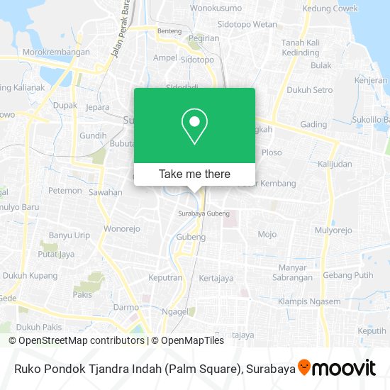 Ruko Pondok Tjandra Indah (Palm Square) map