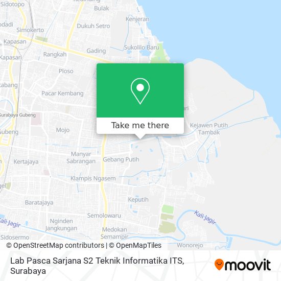 Lab Pasca Sarjana S2 Teknik Informatika ITS map